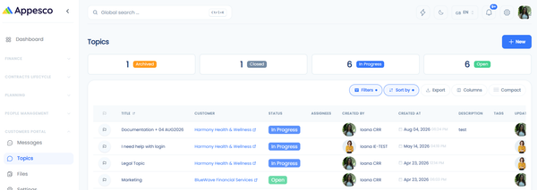 Customer Portal Module - Roles & Permissions